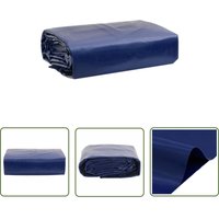 The Living Store Abdeckplane Blau 4x6 m 650 g/m² - Abdeckplane - Plane - Schutzhülle - Wasserdichte Plane - Wetterfeste Plane von THE LIVING STORE