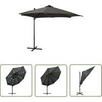 The Living Store - Ampelschirm mit LED-Beleuchtung 300 cm Anthrazit - Sonnenschirm - Gartenmöbel - Terrasse - Außenbeleuchtung - LED-Schirm The Living Store - Ampelschirm mit LED-Beleuchtung 300 cm Anthrazit - Sonnenschirm - Gartenmöbel - Terrasse - Außenbeleuchtung - LED-Schirm von THE LIVING STORE