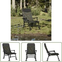 The Living Store - Angelstuhl mit Armlehnen Klappbar Tarnmuster - Angelsegel - Klappbarer Stuhl - Outdoor Sessel - Gartenstuhl - Campingstuhl von THE LIVING STORE