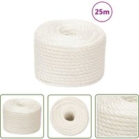Arbeitsseil Weiß 12 mm 25 m Polypropylen - Arbeiten Seil - pp Seil - Polypropylen Seil - Weißes Seil - Robustes Seil - The Living Store Arbeitsseil Weiß 12 mm 25 m Polypropylen - Arbeiten Seil - pp Seil - Polypropylen Seil - Weißes Seil - Robustes Seil - The Living Store von THE LIVING STORE