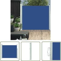 The Living Store - Ausziehbare Seitenmarkise 100x300 cm Blau - Balkonmarkise - Markise Für Balkon - Sonnenschutz Balkon - Seitenmarkise The Living Store - Ausziehbare Seitenmarkise 100x300 cm Blau - Balkonmarkise - Markise Für Balkon - Sonnenschutz Balkon - Seitenmarkise von THE LIVING STORE
