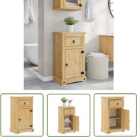 The Living Store - Badschrank Corona 45x33x80 cm Massivholz Kiefer - Badschrank - Massivholzmöbel - Kiefernholz - Badezimmermöbel - Aufbewahrung The Living Store - Badschrank Corona 45x33x80 cm Massivholz Kiefer - Badschrank - Massivholzmöbel - Kiefernholz - Badezimmermöbel - Aufbewahrung von THE LIVING STORE