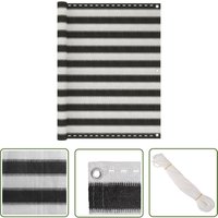 The Living Store - Balkon-Sichtschutz hdpe 120x500 cm Anthrazit und Weiß - Balkon Sichtschutz - hdpe Sichtschutz - Sonnenschutz Balkon The Living Store - Balkon-Sichtschutz hdpe 120x500 cm Anthrazit und Weiß - Balkon Sichtschutz - hdpe Sichtschutz - Sonnenschutz Balkon von THE LIVING STORE