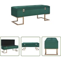 The Living Store - Bank mit Staufach 105 cm Grün Samt - Samtbank - Sitzbank - Flurbank - Dekobank - Beistelltisch The Living Store - Bank mit Staufach 105 cm Grün Samt - Samtbank - Sitzbank - Flurbank - Dekobank - Beistelltisch von THE LIVING STORE