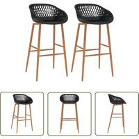 The Living Store - Barhocker 2 Stk. Schwarz - Barhocker - Stühle - Küchenstühle - Barstühle - Schwarz The Living Store - Barhocker 2 Stk. Schwarz - Barhocker - Stühle - Küchenstühle - Barstühle - Schwarz von THE LIVING STORE