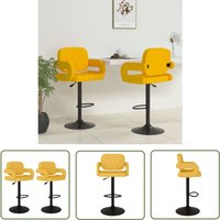 The Living Store Barhocker 2 Stk. Senfgelb Stoff - Barhocker - Esszimmerstühle - Küchenstühle - Hochstühle - Drehbare Barhocker The Living Store Barhocker 2 Stk. Senfgelb Stoff - Barhocker - Esszimmerstühle - Küchenstühle - Hochstühle - Drehbare Barhocker von THE LIVING STORE