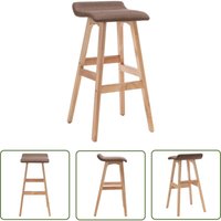 The Living Store Barhocker Taupe Stoff - Moderner Barstuhl - Barhocker - Küchenstuhl - Esszimmerstuhl - Stuhl Mit Fussablage The Living Store Barhocker Taupe Stoff - Moderner Barstuhl - Barhocker - Küchenstuhl - Esszimmerstuhl - Stuhl Mit Fussablage von THE LIVING STORE