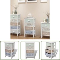 The Living Store Beistellschrank mit 4 Schubladen Französischer Stil Holz - Holzschrank - Französischer Landhausstil - Beistellschrank - Kommode The Living Store Beistellschrank mit 4 Schubladen Französischer Stil Holz - Holzschrank - Französischer Landhausstil - Beistellschrank - Kommode von THE LIVING STORE