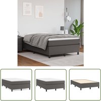 The Living Store Bettgestell Grau 120x200 cm Kunstleder - Bettes Gestell - Schlafzimmer Möbel - Kunstleder Bett - Doppelbett - Boxspring Rahmen The Living Store Bettgestell Grau 120x200 cm Kunstleder - Bettes Gestell - Schlafzimmer Möbel - Kunstleder Bett - Doppelbett - Boxspring Rahmen von THE LIVING STORE