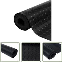 Bodenmatte Rutschfest Gummi 1,5x4 m 3 mm Punktmuster - Gummierüberfläche - Gummibodenmatte - Schutzmatte - Industrieboden - Bodenschutz - The Living von THE LIVING STORE