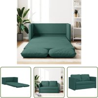 The Living Store - Bodensofa mit Schlaffunktion Dunkelgrün 112x174x55 cm Stoff - Bodensofa - Schlafcouch - Couchbettwäsche - Gästebett - Kleines Sofa von THE LIVING STORE