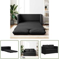 The Living Store - Bodensofa mit Schlaffunktion Schwarz 112x174x55 cm Stoff - Bodensofa - Schlafcouch - Gästebett - Couchtisch - Wohnzimmermöbel von THE LIVING STORE