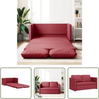 The Living Store - Bodensofa mit Schlaffunktion Weinrot 112x174x55 cm Kunstleder - Bodensofa - Couch - Schlafcouch - Gästebett - Kleinwohnung The Living Store - Bodensofa mit Schlaffunktion Weinrot 112x174x55 cm Kunstleder - Bodensofa - Couch - Schlafcouch - Gästebett - Kleinwohnung von THE LIVING STORE