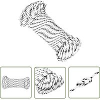 The Living Store - Bootsseil Geflochten Weiß 5 mmx250 m Polyester - Polyester Seil - Bootseil - Schiffsseil - Segeltuch - Leinen von THE LIVING STORE