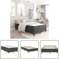 The Living Store - Boxspringbett Dunkelgrau Stoff 120x200 cm - Boxspringbett - Doppelbett - Bettrahmen - Schlafsofa - Gästebett The Living Store - Boxspringbett Dunkelgrau Stoff 120x200 cm - Boxspringbett - Doppelbett - Bettrahmen - Schlafsofa - Gästebett von THE LIVING STORE