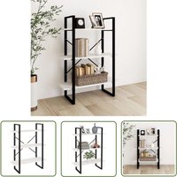The Living Store - Bücherregal 3 Böden Weiß 80x30x105 cm Massivholz Kiefer - BucheRegal - Holzmöbel - Industrielles Design - Wohnraumgestaltung The Living Store - Bücherregal 3 Böden Weiß 80x30x105 cm Massivholz Kiefer - BucheRegal - Holzmöbel - Industrielles Design - Wohnraumgestaltung von THE LIVING STORE