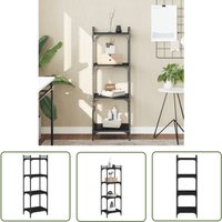 The Living Store - Bücherregal 4 Böden Schwarz 40x30x120 cm Holzwerkstoff - Buche Regal - Bücherregal Schwarz - Regal Holz - Wohnraumorganisation The Living Store - Bücherregal 4 Böden Schwarz 40x30x120 cm Holzwerkstoff - Buche Regal - Bücherregal Schwarz - Regal Holz - Wohnraumorganisation von THE LIVING STORE