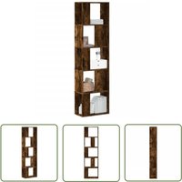The Living Store - Bücherregal 5 Böden Räuchereiche 45x23,5x162,5 cm Holzwerkstoff - BucheRegal - Bücherregal Kaufen - Holzmöbel - Wandregal The Living Store - Bücherregal 5 Böden Räuchereiche 45x23,5x162,5 cm Holzwerkstoff - BucheRegal - Bücherregal Kaufen - Holzmöbel - Wandregal von THE LIVING STORE