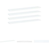 The Living Store - Bücherregal-Bretter 4 Stk. Weiß 60x10x1,5 cm Holzwerkstoff - Regalsysteme - Weiß The Living Store - Bücherregal-Bretter 4 Stk. Weiß 60x10x1,5 cm Holzwerkstoff - Regalsysteme - Weiß von THE LIVING STORE