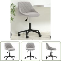 The Living Store - Bürostuhl Drehbar Hellgrau Samt - Drehstuhl - Bürostuhl - Samtsessel - Schreibtischstuhl - Ergonomischer Stuhl The Living Store - Bürostuhl Drehbar Hellgrau Samt - Drehstuhl - Bürostuhl - Samtsessel - Schreibtischstuhl - Ergonomischer Stuhl von THE LIVING STORE