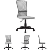 The Living Store - Bürostuhl Grau 44x52x100 cm Netzgewebe - Bürostühle - Grau von THE LIVING STORE