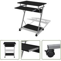 The Living Store - Computertisch Computerwagen pc Tisch Bürotisch Laptop Rollen schwarz - Computertisch - Schreibtisch - Bürotisch - Laptoptisch The Living Store - Computertisch Computerwagen pc Tisch Bürotisch Laptop Rollen schwarz - Computertisch - Schreibtisch - Bürotisch - Laptoptisch von THE LIVING STORE