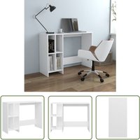 The Living Store - Computertisch Weiß 102,5x35x75 cm Holzwerkstoff - Computertisch - Schreibtisch - Weißer Schreibtisch - Holzwerkstoff Tisch von THE LIVING STORE