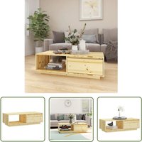 The Living Store - Couchtisch 110x50x33,5 cm Massivholz Tanne - Holz Couchtisch - Tisch Massiv - Couchtisch Modern - Wohnzimmer Möbel - Beistelltisch von THE LIVING STORE