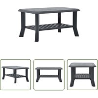 The Living Store - Couchtisch Anthrazit 90x60x46 cm Kunststoff - Gartenmöbel - Outdoor Tisch - Couchtisch - Plastiktisch - Balkontisch The Living Store - Couchtisch Anthrazit 90x60x46 cm Kunststoff - Gartenmöbel - Outdoor Tisch - Couchtisch - Plastiktisch - Balkontisch von THE LIVING STORE