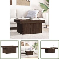 The Living Store - Couchtisch Braun Eichen-Optik 80x55x40 cm Holzwerkstoff - Couchtisch - Wohnzimmerstil - Holzmöbel - Esszimmertisch - Eiche Optik von THE LIVING STORE