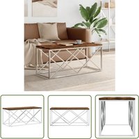 The Living Store - Couchtisch Edelstahl und Altholz Massiv - Couchtisch - Esszimmertisch - Wohnzimmertisch - Sideboard - Edelstahl von THE LIVING STORE