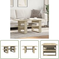 The Living Store - Couchtisch Sonoma-Eiche 102x55x42 cm Holzwerkstoff - Esszimmertisch - Couchtisch - Wohnzimmereinrichtung - Holzmöbel The Living Store - Couchtisch Sonoma-Eiche 102x55x42 cm Holzwerkstoff - Esszimmertisch - Couchtisch - Wohnzimmereinrichtung - Holzmöbel von THE LIVING STORE