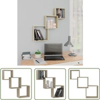 The Living Store - Cube Wandregale Sonoma-Eiche 68x15x68 cm Holzwerkstoff - Wand Regal - Holzregal - Wohnraum Deko - Eiche Möbel - Regal Set The Living Store - Cube Wandregale Sonoma-Eiche 68x15x68 cm Holzwerkstoff - Wand Regal - Holzregal - Wohnraum Deko - Eiche Möbel - Regal Set von THE LIVING STORE