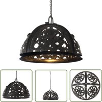 The Living Store - Deckenlampe Industriestil Kettenrad-Design 45 cm E27 - Industriel Design - Deckenlampe Schwarz - Metalllampe - Eisenlampe - E27 von THE LIVING STORE