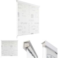 The Living Store - Duschrollo 140x240 cm Splash-Design - Duschvorhänge - Grau The Living Store - Duschrollo 140x240 cm Splash-Design - Duschvorhänge - Grau von THE LIVING STORE