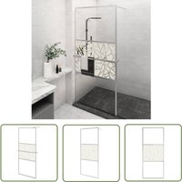 The Living Store - Duschwand mit Ablage für Walk-In-Dusche Chrom 80x195 cm esg - Duschwand - ESG-Glas - Walk-In-Dusche - Dusche - Badezimmersanierung von THE LIVING STORE