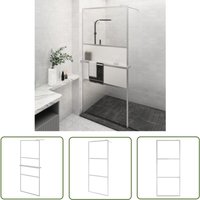 The Living Store - Duschwand mit Ablage für Walk-In-Dusche Chrom 80x195 cm esg - Duschwand - Walk-In-Dusche - Duschglas - ESG-Glas - Chrom The Living Store - Duschwand mit Ablage für Walk-In-Dusche Chrom 80x195 cm esg - Duschwand - Walk-In-Dusche - Duschglas - ESG-Glas - Chrom von THE LIVING STORE