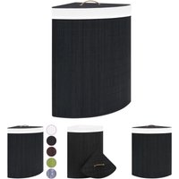 The Living Store - Eck-Wäschekorb Bambus Schwarz 60 l - Wäschekörbe - Schwarz The Living Store - Eck-Wäschekorb Bambus Schwarz 60 l - Wäschekörbe - Schwarz von THE LIVING STORE