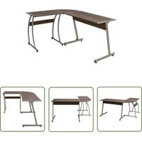 The Living Store - Eckschreibtisch Braun Holzwerkstoff - Eckschreibtisch - Schreibtisch Braun - Bürostuhl - Home Office - Arbeitsplatzgestaltung The Living Store - Eckschreibtisch Braun Holzwerkstoff - Eckschreibtisch - Schreibtisch Braun - Bürostuhl - Home Office - Arbeitsplatzgestaltung von THE LIVING STORE