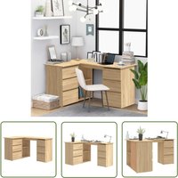 The Living Store - Eckschreibtisch Sonoma-Eiche 145x100x76 cm Holzwerkstoff - Eck Schreibtisch - Schreibtisch Sonoma Eichenfarben - Büro Möbel - Home The Living Store - Eckschreibtisch Sonoma-Eiche 145x100x76 cm Holzwerkstoff - Eck Schreibtisch - Schreibtisch Sonoma Eichenfarben - Büro Möbel - Home von THE LIVING STORE