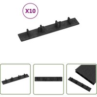 The Living Store Endkappen für Terrassendielen 10 Stk. Schwarz Kunststoff - Terrassendielen Endkappen - Holzterrasse Zubehör - Terrasse Dekoration The Living Store Endkappen für Terrassendielen 10 Stk. Schwarz Kunststoff - Terrassendielen Endkappen - Holzterrasse Zubehör - Terrasse Dekoration von THE LIVING STORE