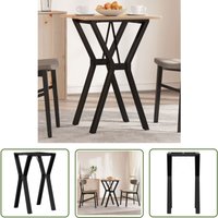 The Living Store Esstisch-Gestell in Y-Form 40x40x73 cm Gusseisen - Industriel Stil - Tischbeine - Metalltische - Gestelle Für Tische - DIY Tisch von THE LIVING STORE