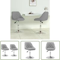 The Living Store Esszimmerstühle 2 Stk. Drehbar Hellgrau Samt - Esszimmerstühle - Drehstuhl - Samtsitz - Höhenverstellbar - Moderner Sessel The Living Store Esszimmerstühle 2 Stk. Drehbar Hellgrau Samt - Esszimmerstühle - Drehstuhl - Samtsitz - Höhenverstellbar - Moderner Sessel von THE LIVING STORE