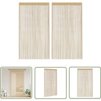 The Living Store Fadenvorhänge 2 Stk. 100 x 250 cm Beige - Fensterdeko - Vorhänge - Gardinen - Beige - Stoffgardine The Living Store Fadenvorhänge 2 Stk. 100 x 250 cm Beige - Fensterdeko - Vorhänge - Gardinen - Beige - Stoffgardine von THE LIVING STORE