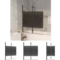 The Living Store Faltbare Duschkabine ESG 100x140 cm Schwarz - Duschkabinen & -türen von THE LIVING STORE