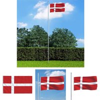 The Living Store Flagge Dänemarks 90 x 150 cm - Flaggen & Windsäcke von THE LIVING STORE