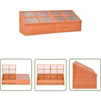 The Living Store - Frühbeet Holz 180x57x62 cm - Frühbeet - Holzh Greenhouse - Gewächshaus - Pflanzenhaus - Gartengewächshaus von THE LIVING STORE