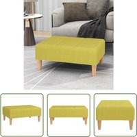 The Living Store Fußhocker Grün 78x56x32 cm Stoff - Fußhocker - Sitzsack - Beistelltisch - Deko - Wohnzimmerdeko von THE LIVING STORE