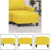 The Living Store - Fußhocker Hellgelb 70x55x41 cm Stoff - Polsterhocker - Hocker - Fußhocker - Beistelltisch - Hellgelb The Living Store - Fußhocker Hellgelb 70x55x41 cm Stoff - Polsterhocker - Hocker - Fußhocker - Beistelltisch - Hellgelb von THE LIVING STORE