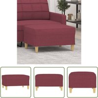 Fußhocker Weinrot 70x55x41 cm Stoff - Sitzsack - Hocker - Fußhocker - Beistelltisch - Dekoration - The Living Store von THE LIVING STORE